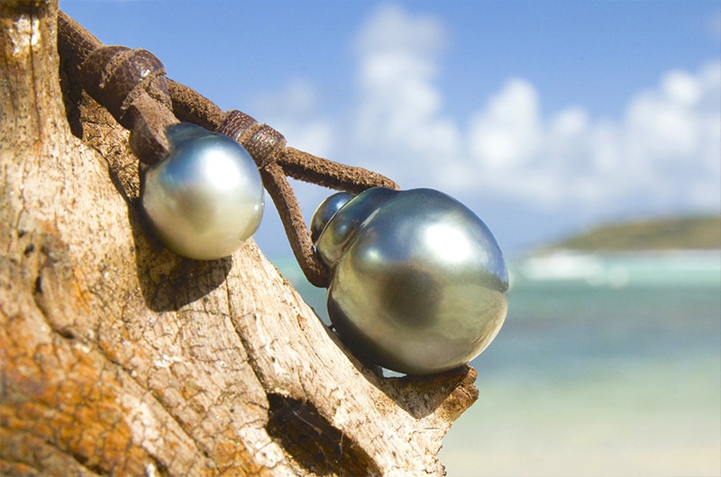 Collier pendentif perles de Tahiti