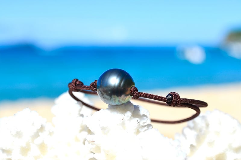 produit: Adjustable bracelet 1 Tahitian Pearl (12mm)