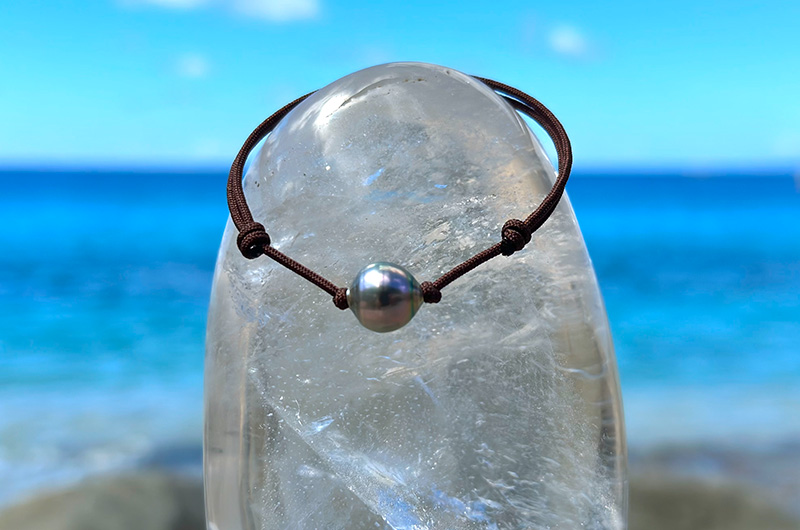 produit: Adjustable Bracelet with its baroque Tahiti Pearl