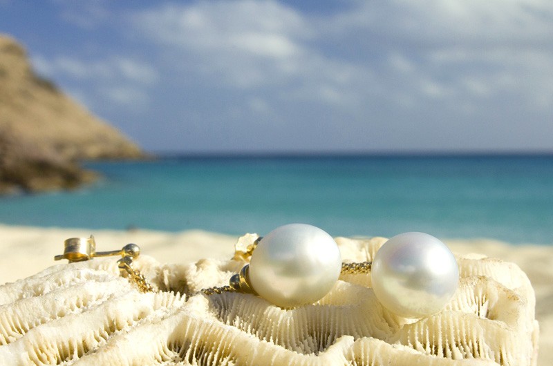 produit: Australian White Pearl Earrings