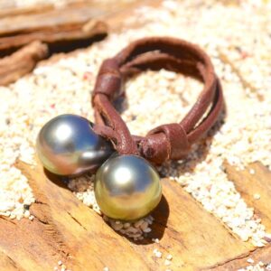 Bague “Toi et Moi” 2 Perles de Tahiti, seconde vue