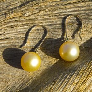 Australian Pearl Earrings, second view
