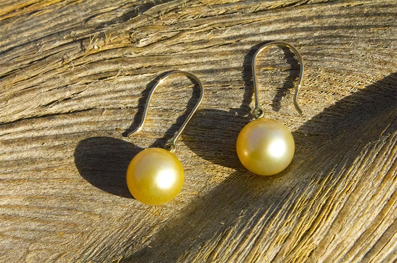 produit: Boucles d'oreilles perles d'Australie