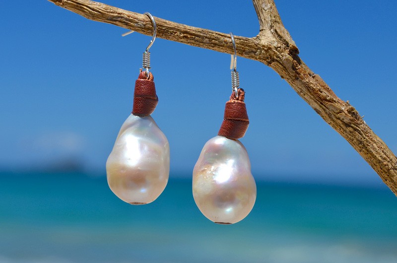 produit: Boucles d'oreilles Perles d'eau douce