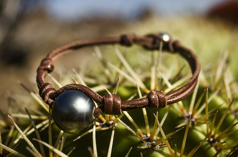 produit: Bracelet une perle ronde de Tahiti