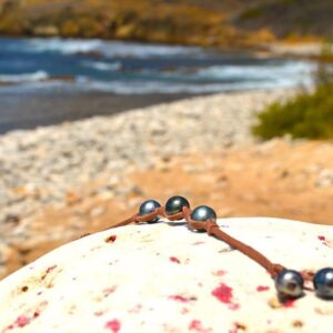 9.5 mm Tahitian Pearl Knot Bracelet, second view
