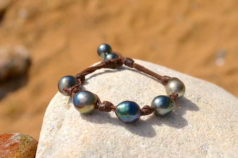 produit: Bracelet 5 baroque Tahitian Pearls