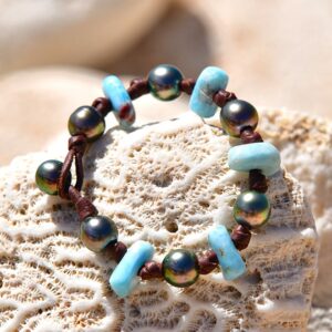 bracelet-7-perles-tahiti-pierres-larimar-min.jpg | Kalinas Perles