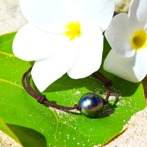 Adjustable 12.5 mm Tahitian Pearl Bracelet, second view