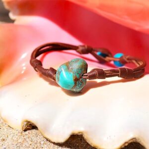 Turquoise Nugget Bracelet, second view