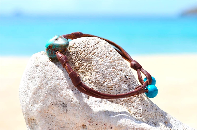 produit: Bracelet pépite de turquoises