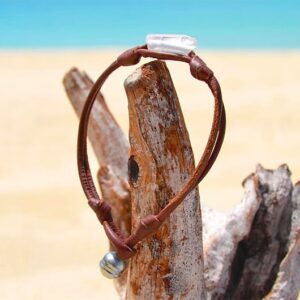Bracelet Perle de Tahiti et Cristal de Roche, seconde vue