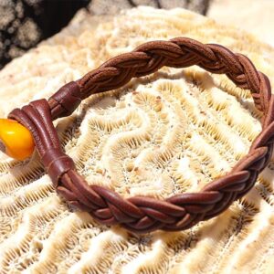 Braided Amber Bracelet, second view
