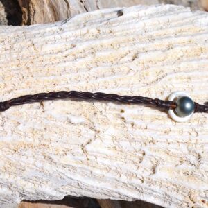 Bracelet Tressé Anneau de Nacre, Perle de Tahiti et Keshi, seconde vue