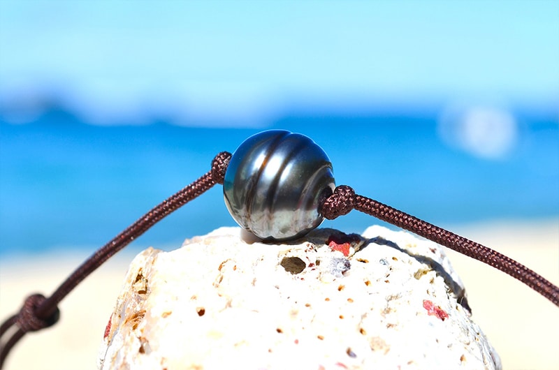 produit: Chocker Necklace 1 Tahitian Pearl (11mm)