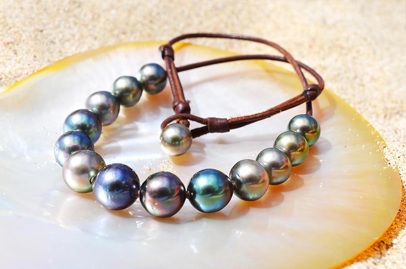 produit: Chocker Necklace 14 Tahitian Pearls