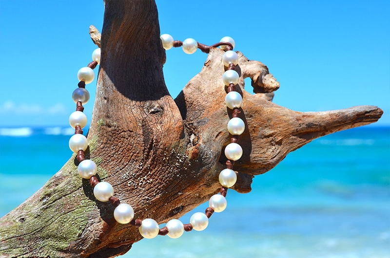 produit: Chocker Necklace 23 Australian Pearls