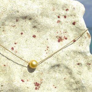 Gold Necklace and Golden Australian Pearl, second view