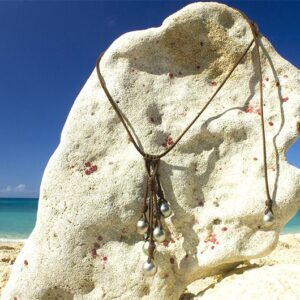 Collier Grappe 5 perles de Tahiti 10,5mm, seconde vue