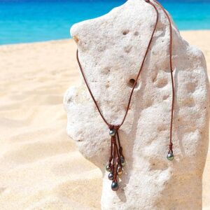 Collier Grappe 7 Perles de Tahiti, seconde vue