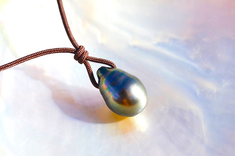 produit: Pendant necklace with 1 Tahitian pearl (12 mm)﻿