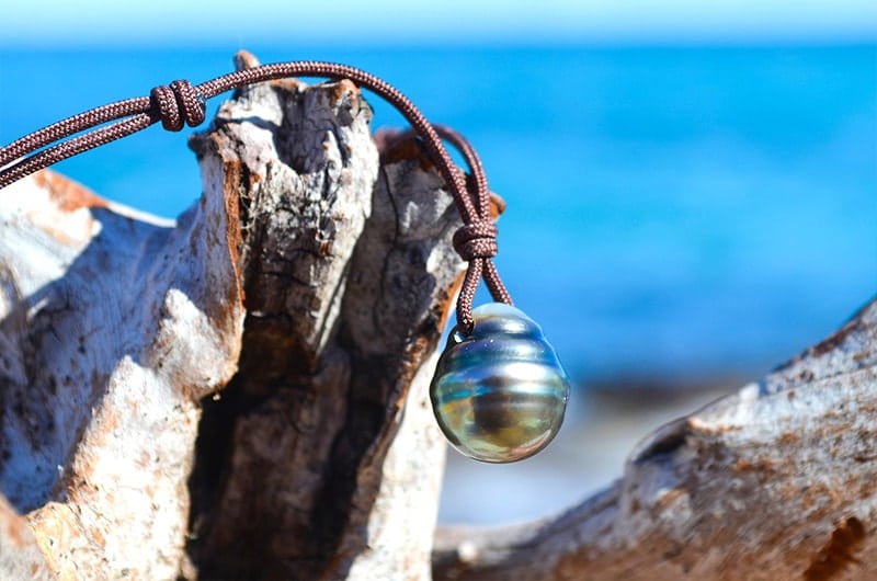 produit: Pendant necklace with 1 Tahitian pearl (13.5mm)