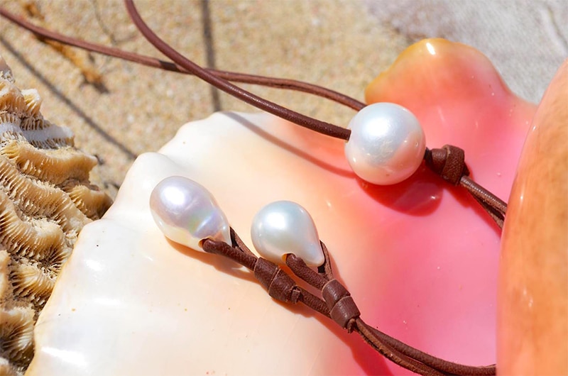 produit: Long necklace freshwater pearls