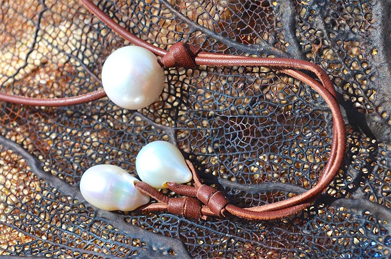 produit: Long necklace freshwater pearls