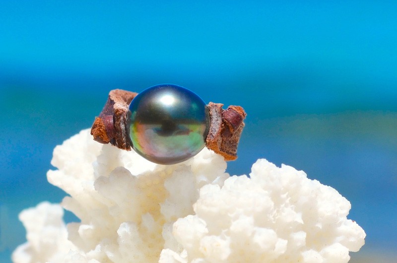 produit: Ring 1 Tahitian Black Pearl (10,5mm)