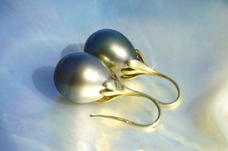 produit: Tahitian Pearl Earrings (11,5mm)