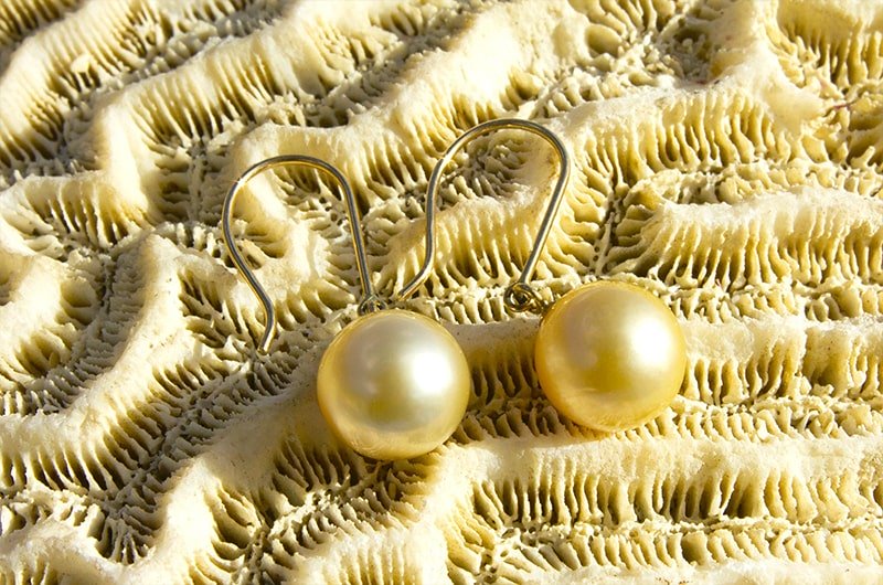 produit: Boucles d'oreilles perles d'Australie