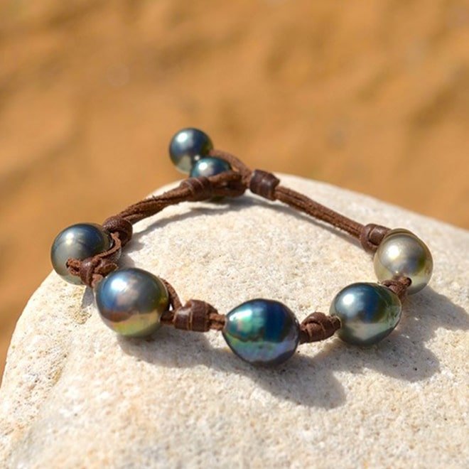 produit: Bracelet 5 baroque Tahitian Pearls