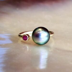 gold-sapphire-pearl-adjustable-precious-ring.jpg | Kalinas Perles