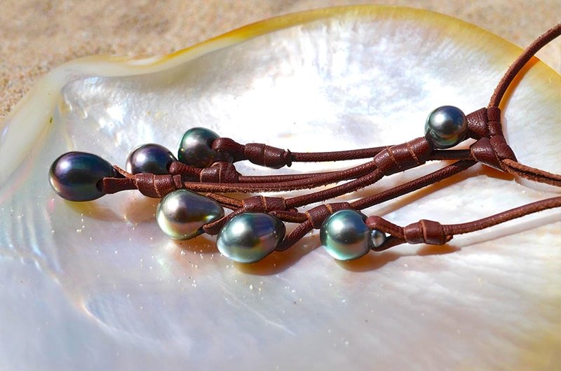 produit: Grape Necklace 7 Tahitian Pearls