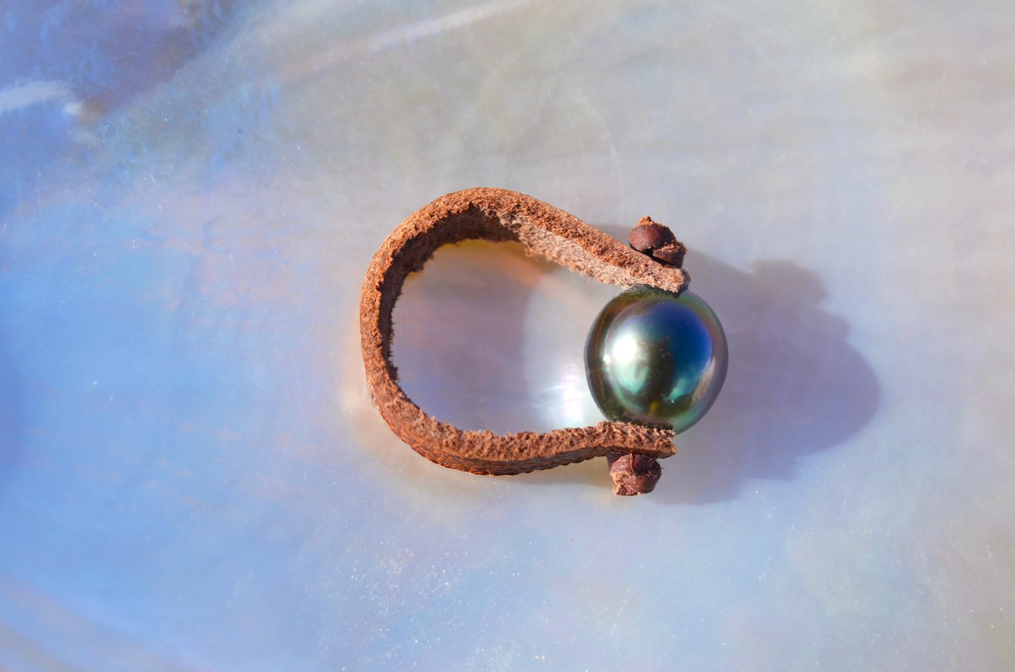 produit: Ring 1 Tahitian pearl (9,5mm)