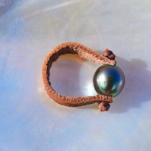 Bague 1 Perle de Tahiti 9,5mm, seconde vue