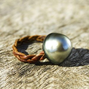 Bague Tressée 1 Perle de Tahiti 14,5mm, vue principale