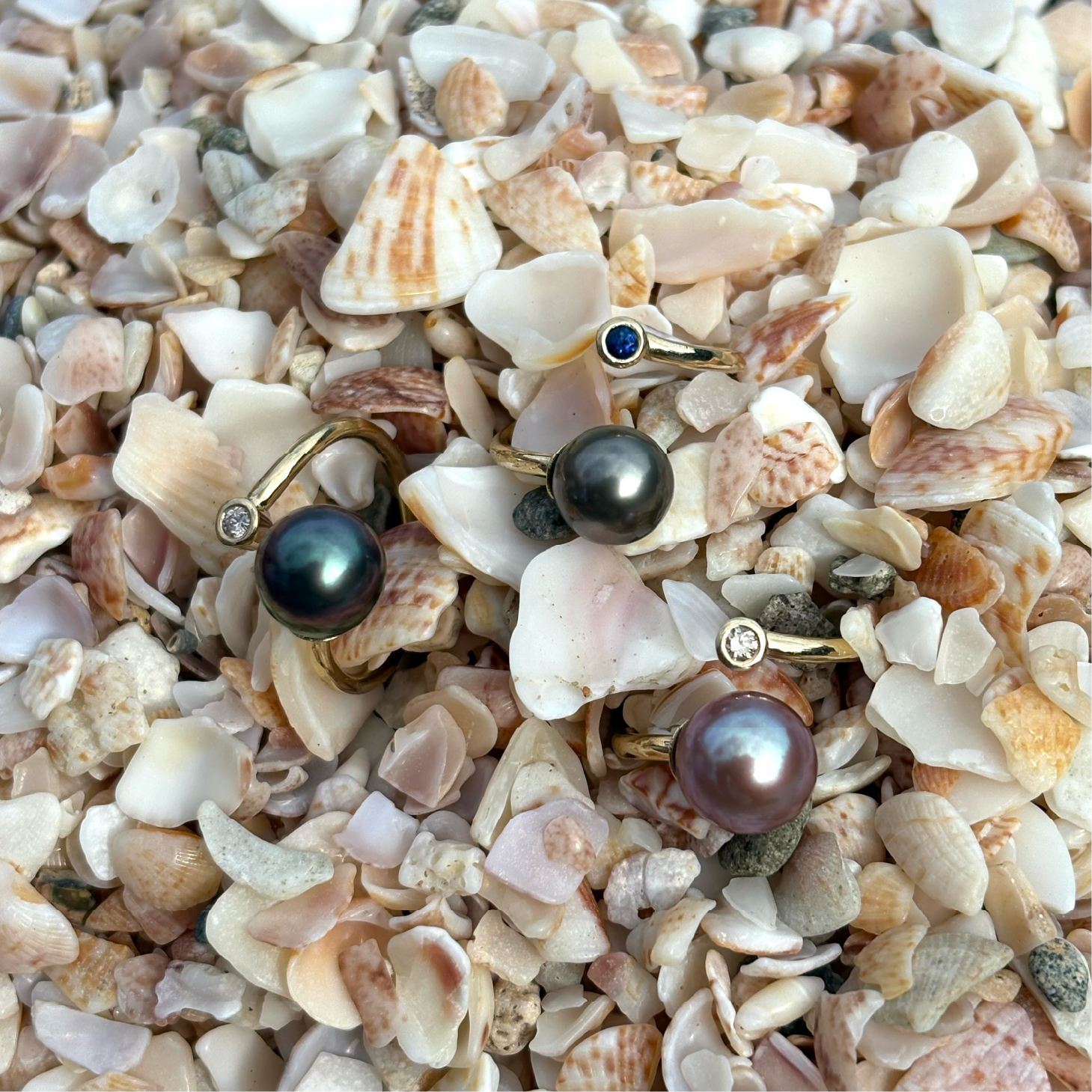 Product image Bague Argent 925 et Saphir Bleu Avec Perle Au Choix